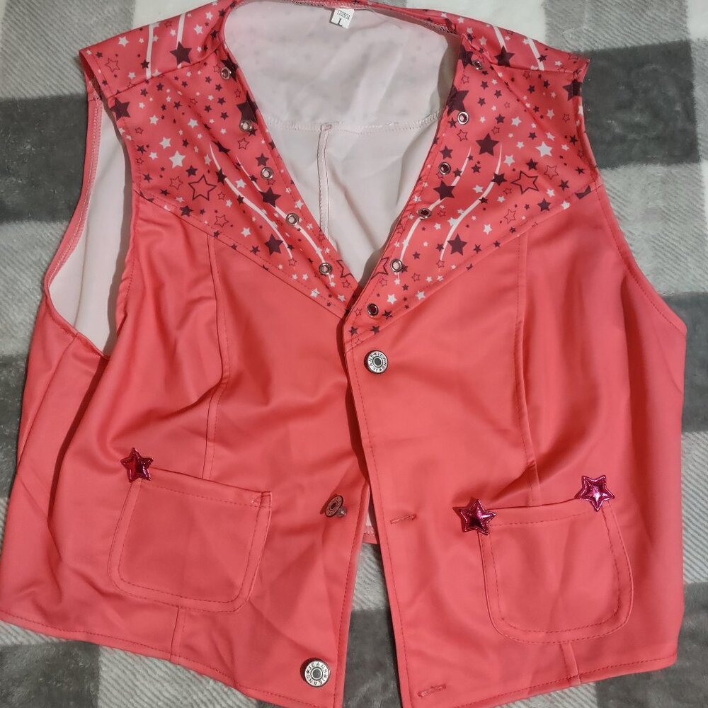 Cowgirl Barbie Pink Movie Costume Cosplay Large